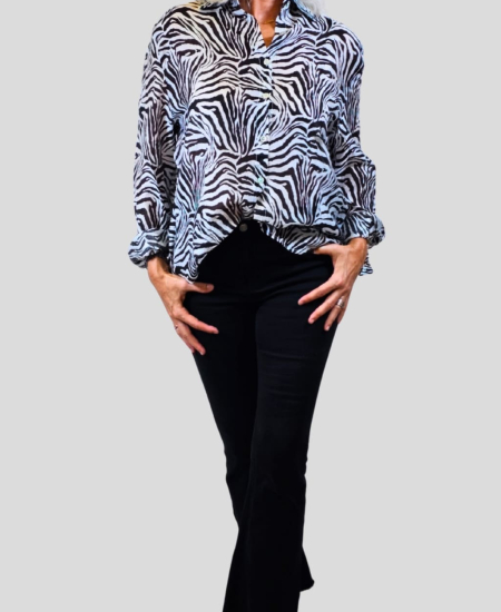 Camisa Animal Print Cebra